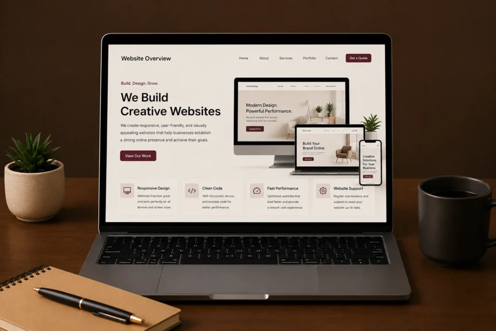 Website development services by a Freelance Digital Marketer in Dammam, Saudi Arabia creating responsive and high-performance websites